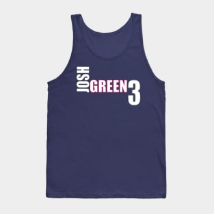 Josh Green '23 white text Tank Top